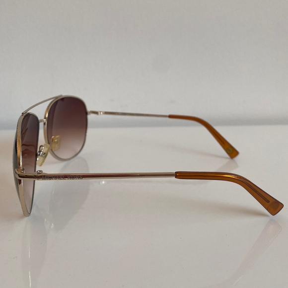 Michael Kors Gold Aviator Sunglasses main image 7